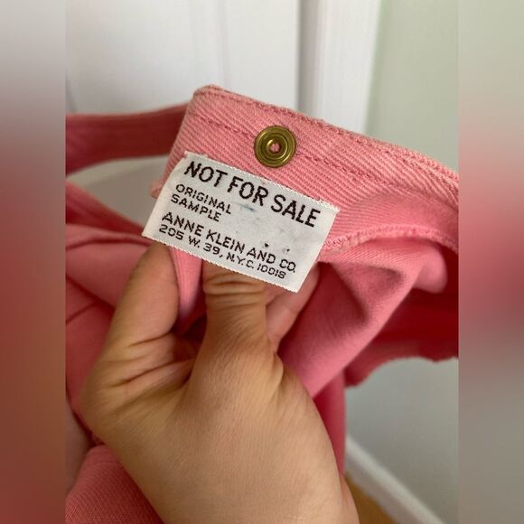 90s Anne Klein Sample Dress Bubble Gum Pink Dress - Picture 9 of 13